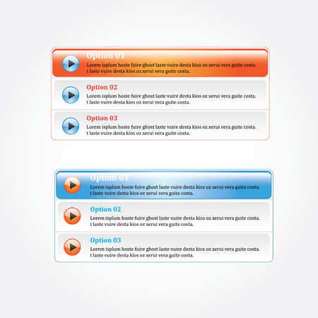 Web design elementsのイラスト素材