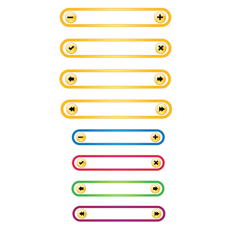 Web design elementsのイラスト素材