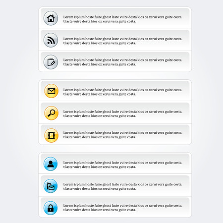 Web design elementsのイラスト素材