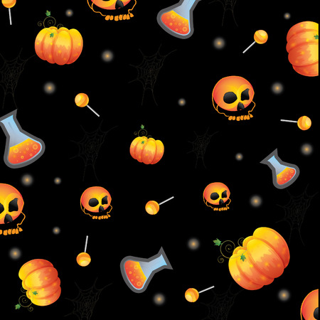 Halloween seamlessのイラスト素材