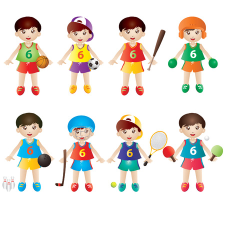 Sport kidsのイラスト素材