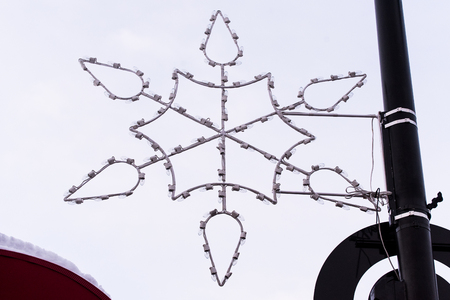 Outside Christmas decorationsの写真素材