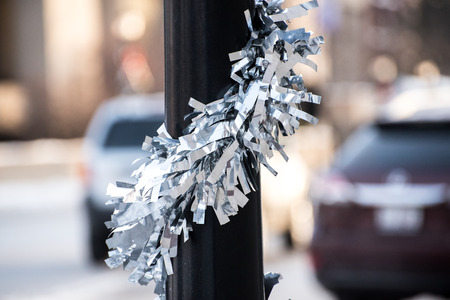 Outside Christmas decorationsの写真素材