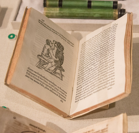 Ancient book about telescopesのeditorial素材