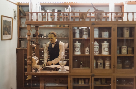 Old medical storeのeditorial素材