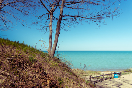 Michigan lakeの写真素材