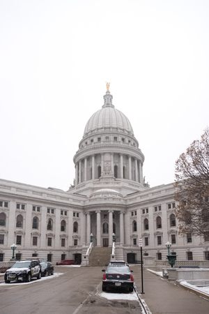 Capiton in downtown of Madison, Wisconsin, USAのeditorial素材