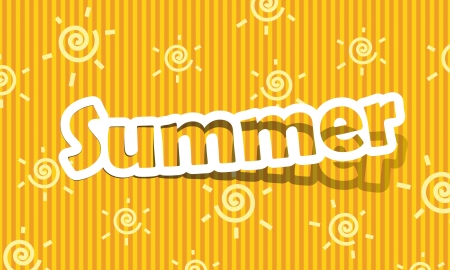 summer, realistic cut, takes the background colorのイラスト素材