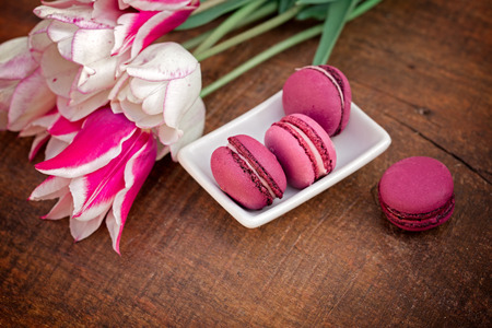 Delicious macaroonsの写真素材