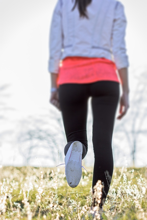Recreational walks in nature improves your healthの写真素材