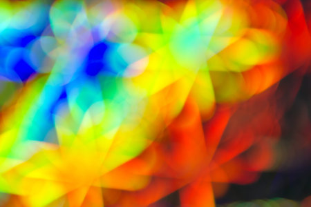 Game of light - light out of focus, de focus lightの写真素材