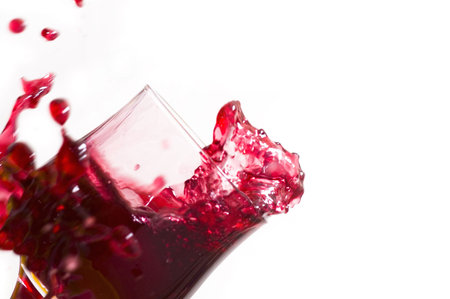 red wine into glass-5の写真素材