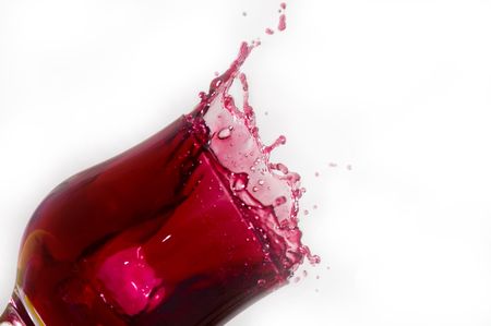 red wine into glass-2の写真素材