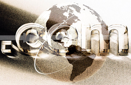 Dot Com Website Domain Name Addressの写真素材
