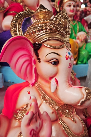 God Ganesha Closeup Poona,Maharashtra,Indiaの写真素材