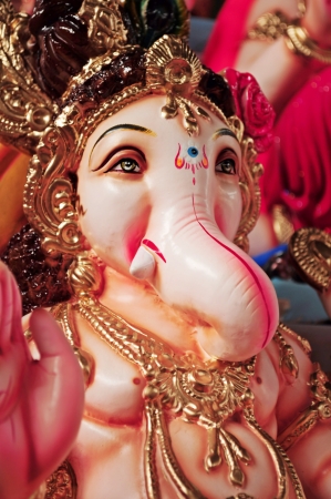 God Ganesha Closeup Poona,Maharashtra,Indiaの写真素材