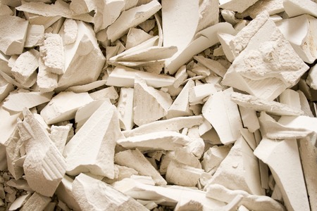 Dump from a construction. All in white.の写真素材