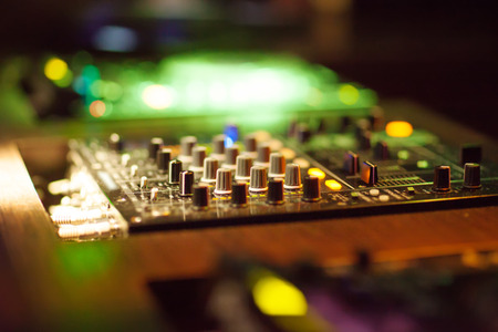 Mixing Console at the night club.の写真素材