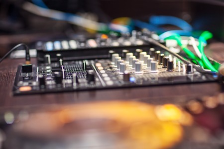 Mixing Console at the night club.の写真素材