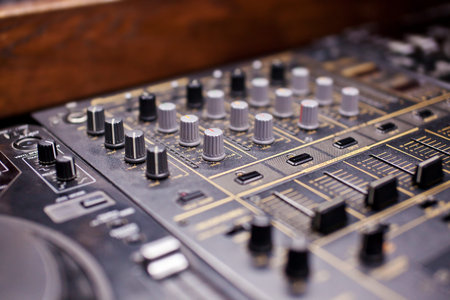 Mixing Console at the night club.の写真素材