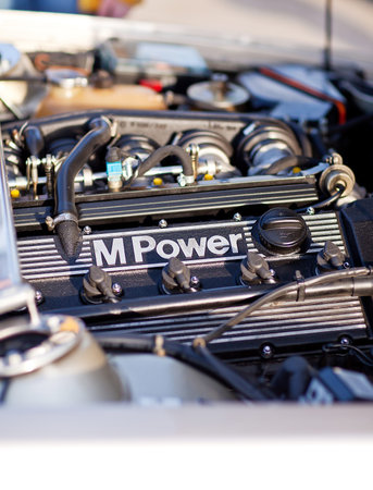 Kyiv, Ukraine - 23 APRIL, 2016: BMW M6 e24 engine - s38b35.