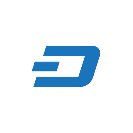 Dash blue flat icon isolated on white backgroundの写真素材