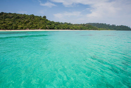 Blue lagoon idyllic view of beautifulの写真素材