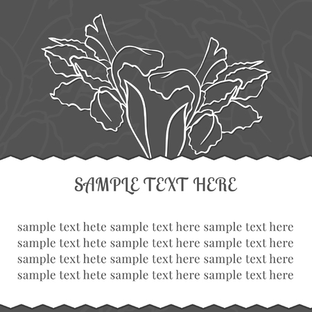 Antique wedding invitation, ornate.のイラスト素材