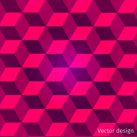 Abstract vector background with cube decorationのイラスト素材