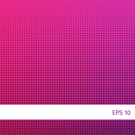 halftone dots. Purple background.のイラスト素材