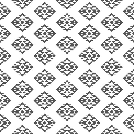 Seamless tribal texture. Vector abstract geometric elements, ethnic. Hand drawn illustrationのイラスト素材