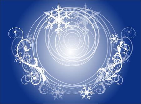 snowflake background for greeting cards merry Christmas and New yearのイラスト素材