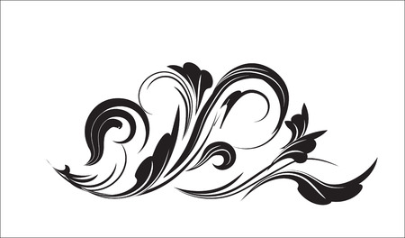brush for creation of flower patterns, stylization inkのイラスト素材