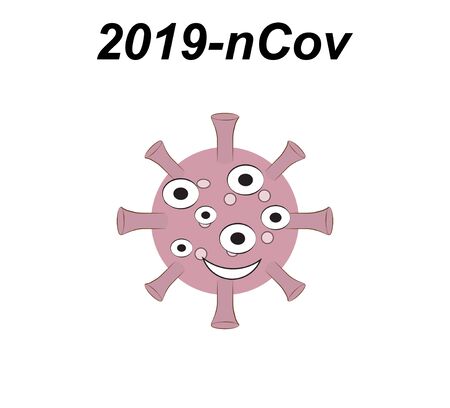 coronavirus,   pneumonia virus. Medical flask. coronavirus 2019-nCovのイラスト素材