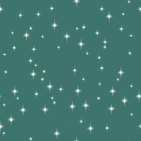 cute star sky seamless background. Picture in hand drawing cartoon style, for t-shirt wear fashion print design, greeting card, postcard. baby shower. party invitation.のイラスト素材