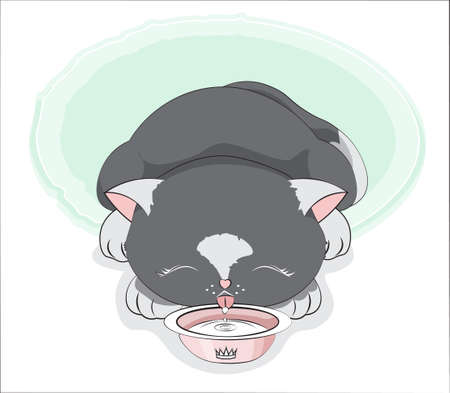 Lovely vector puppy, dog with santa hat. Picture in hand drawing cartoon style, for t-shirt wear fashion print design, merry Christmas, happy new yea greeting card, postcard. party invitation.のイラスト素材