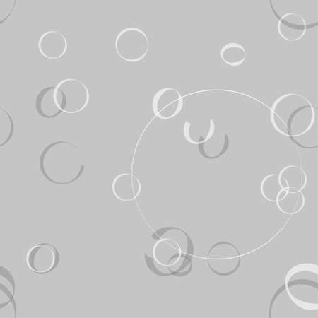 abstract seamless pattern on gray background, with circles, bubbles, fon for webのイラスト素材