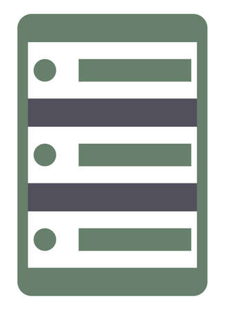 server vector icon, for graphical content of web site, presentations, articlesのイラスト素材