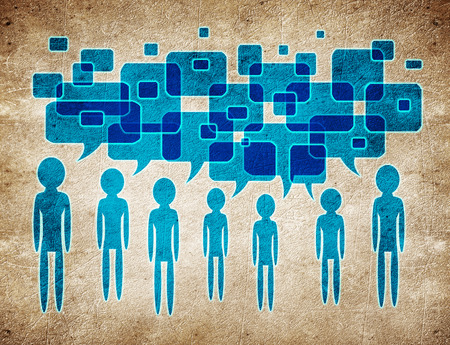 social media concept illustrationの写真素材