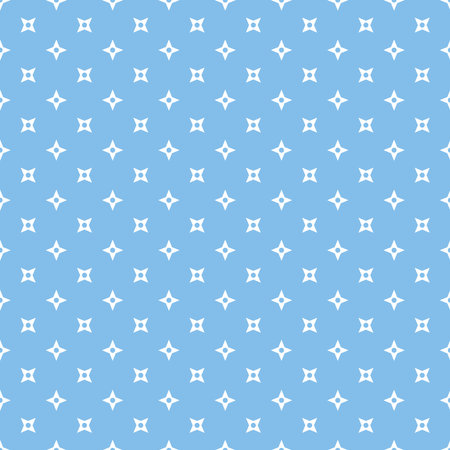 White Seamless Ninja Pattern On Blue Backgroundのイラスト素材