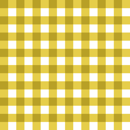 Seamless Yellow Gingham Patternのイラスト素材