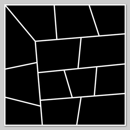 Black photo frame collage templateのイラスト素材
