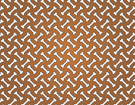 Brown dog bone pattern on Brown Background.のイラスト素材