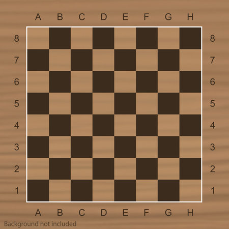 Brown Chess board table gameのイラスト素材