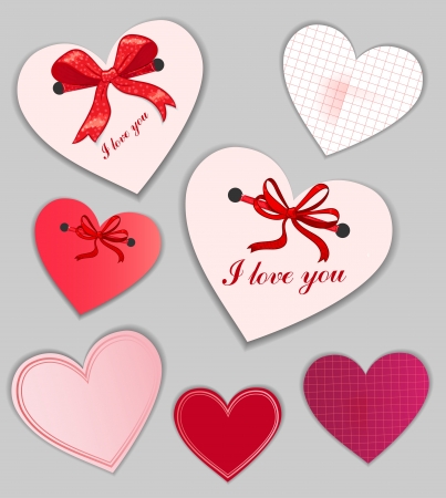 set of valentine s day cardsのイラスト素材