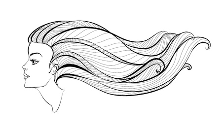 Girl portraitのイラスト素材