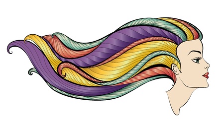 Girl portraitのイラスト素材