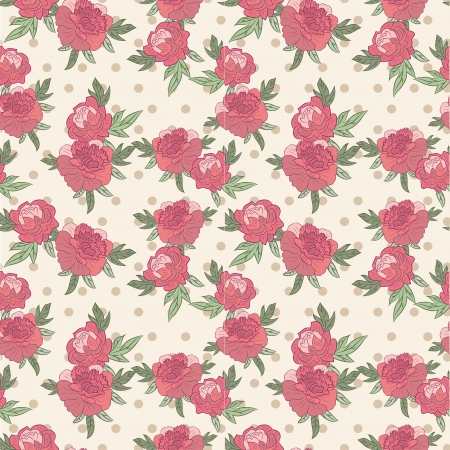flower retro backgroundのイラスト素材