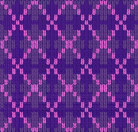seamless knitted background with rhombus.のイラスト素材