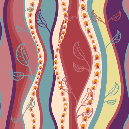 Color Fantasy Lines Seamless Background. のイラスト素材